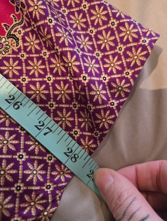 100% Silk Bright Fuchsia Floral Kimono Jacket, Size XS - Picture 9 of 10